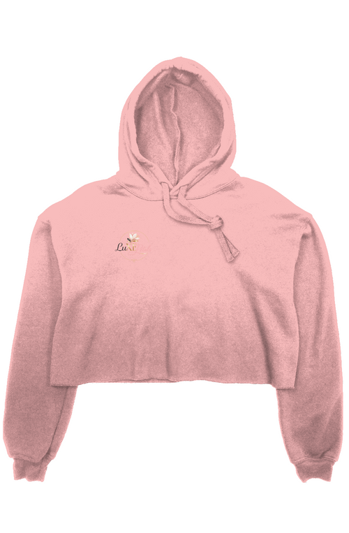 crop fleece hoodie